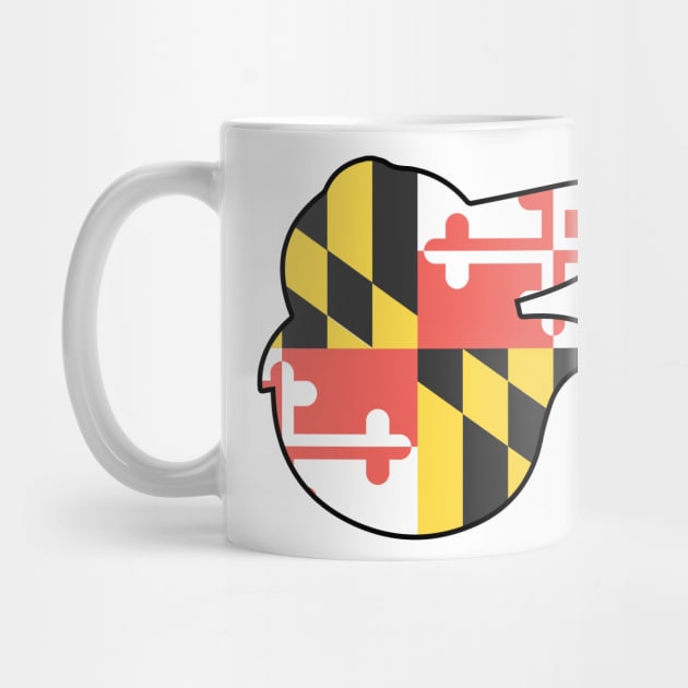 Maryland Flag Bird by CanossaGraphics